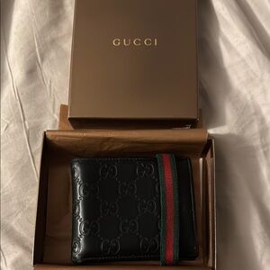 Gucci Guccissima Black Leather Wallet